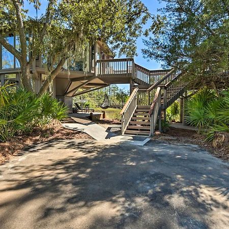 Airy Treehouse With Bikes Walk To Harbour Town! Villa Hilton Head Island Exteriör bild