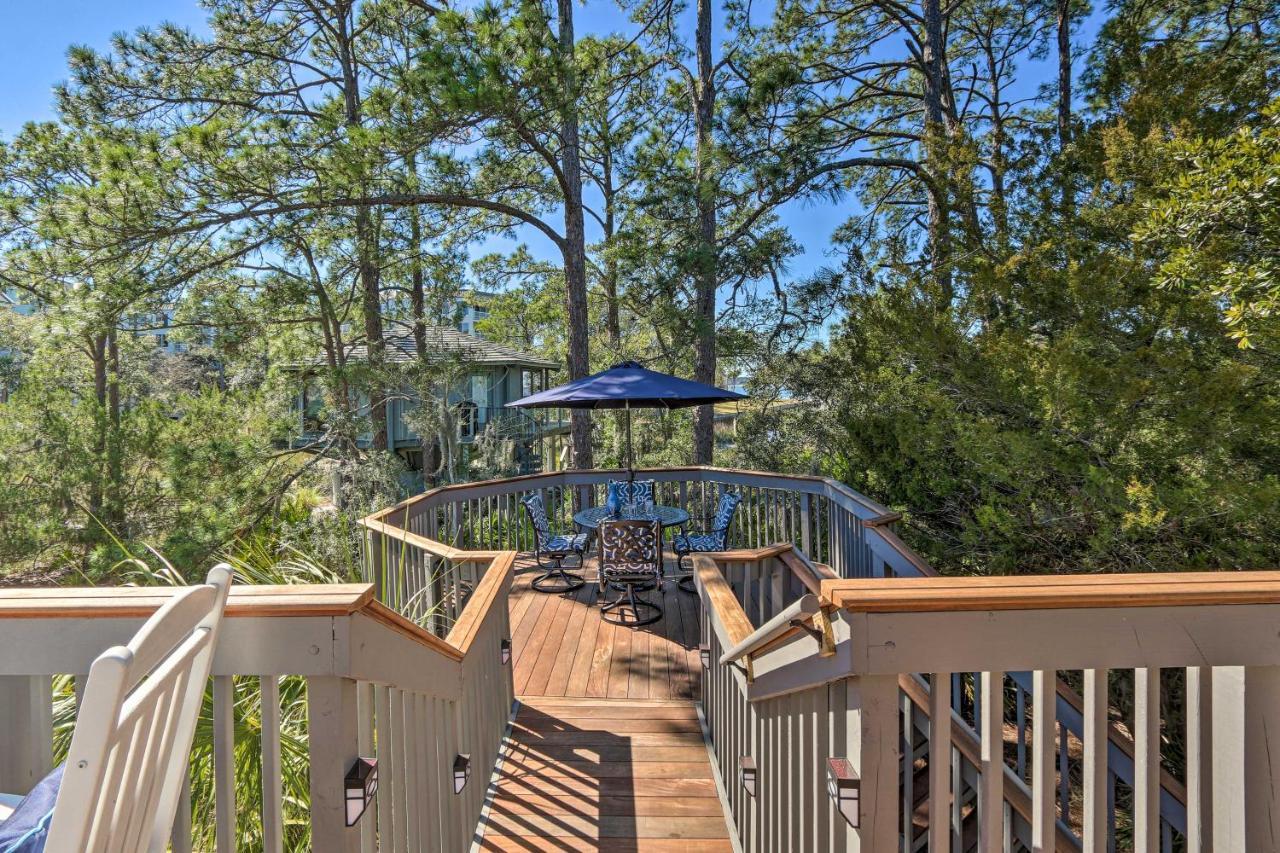 Airy Treehouse With Bikes Walk To Harbour Town! Villa Hilton Head Island Exteriör bild