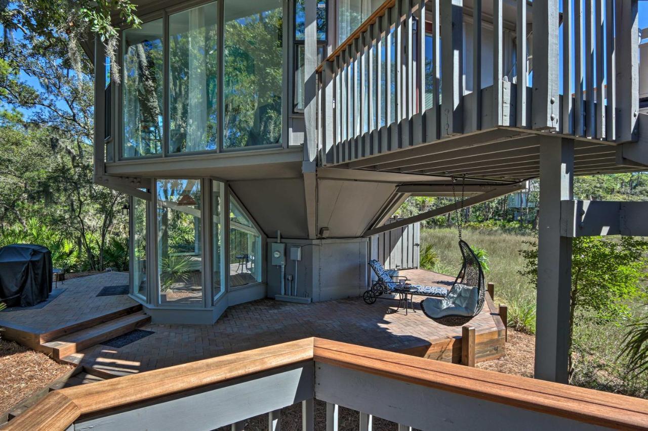 Airy Treehouse With Bikes Walk To Harbour Town! Villa Hilton Head Island Exteriör bild