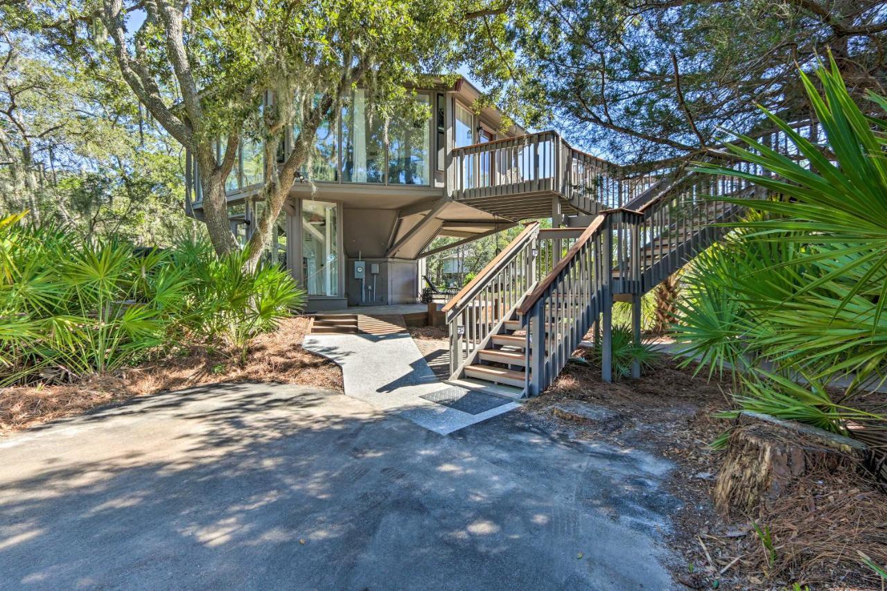 Airy Treehouse With Bikes Walk To Harbour Town! Villa Hilton Head Island Exteriör bild