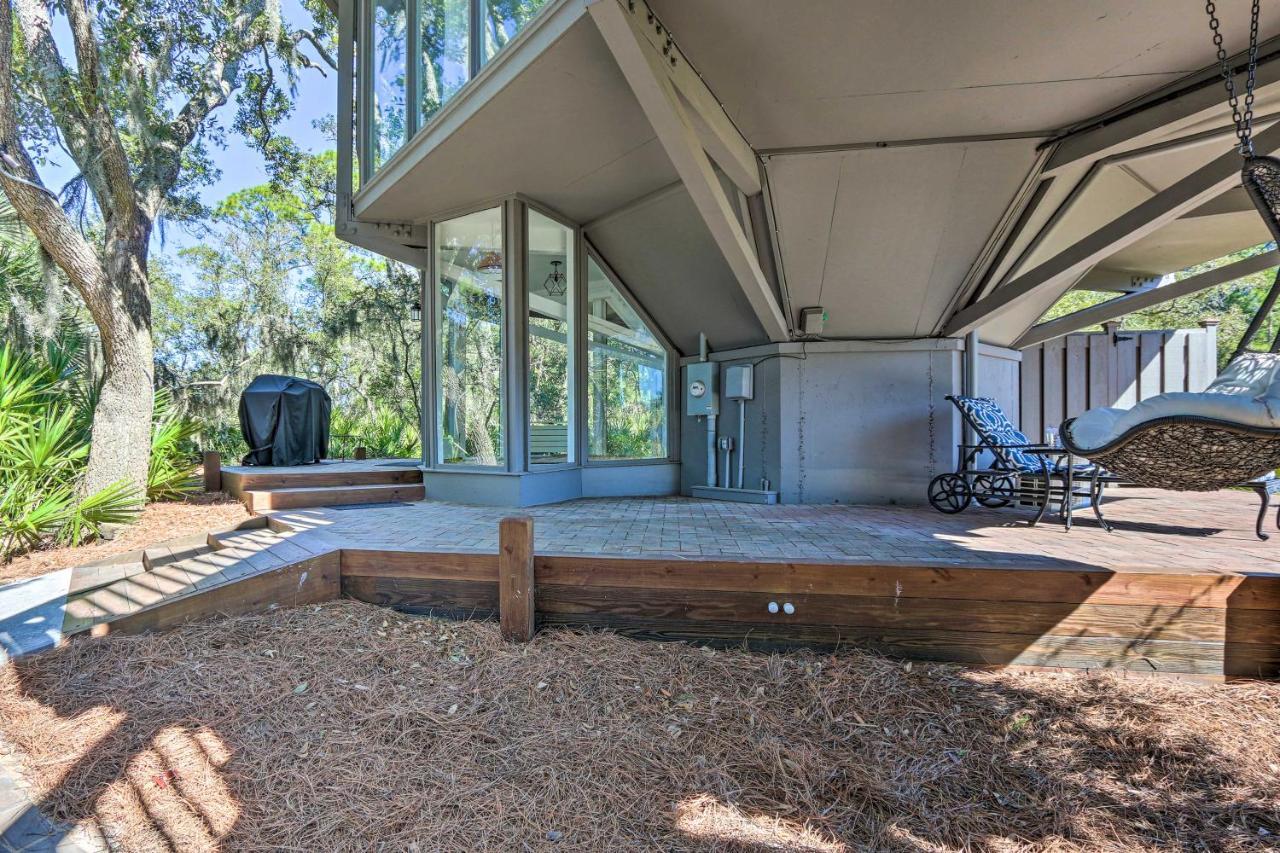 Airy Treehouse With Bikes Walk To Harbour Town! Villa Hilton Head Island Exteriör bild