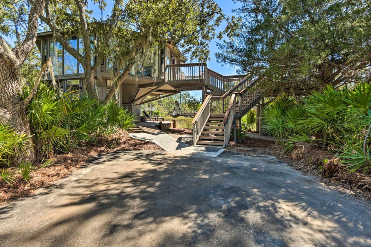 Airy Treehouse With Bikes Walk To Harbour Town! Villa Hilton Head Island Exteriör bild