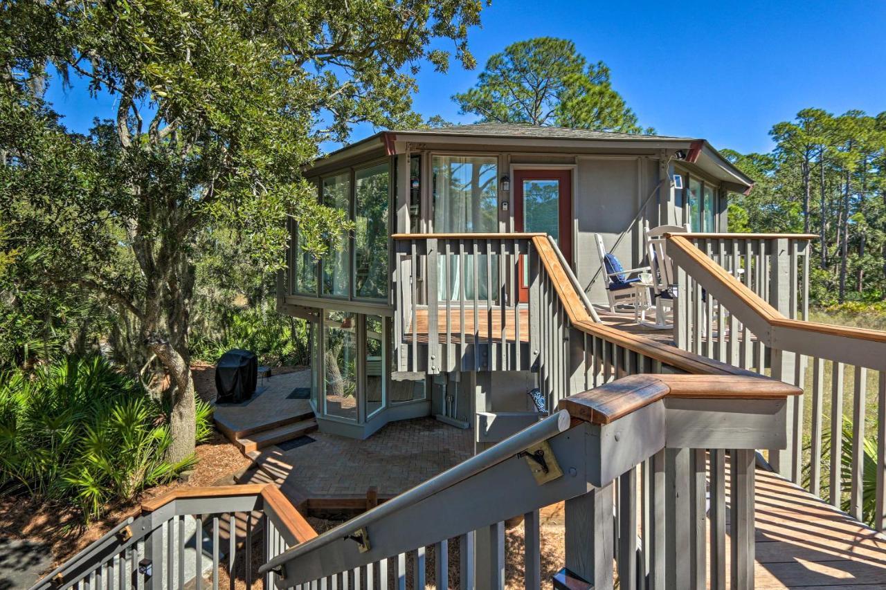 Airy Treehouse With Bikes Walk To Harbour Town! Villa Hilton Head Island Exteriör bild