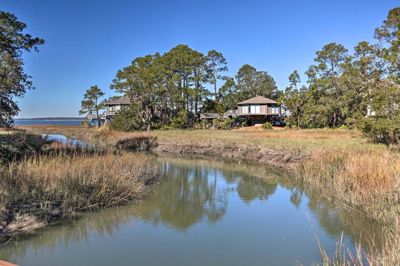 Airy Treehouse With Bikes Walk To Harbour Town! Villa Hilton Head Island Exteriör bild