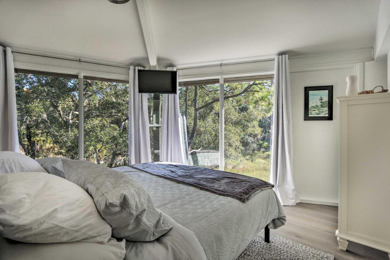 Airy Treehouse With Bikes Walk To Harbour Town! Villa Hilton Head Island Exteriör bild